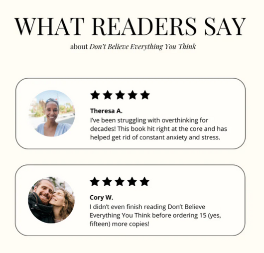 "Don't Believe Everything You Think" - By Joseph Nguyen